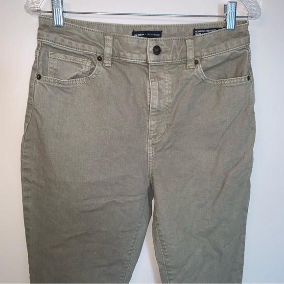 Joe Fresh Olive High Rise Straight Jeans 29 - Picture 7 of 12